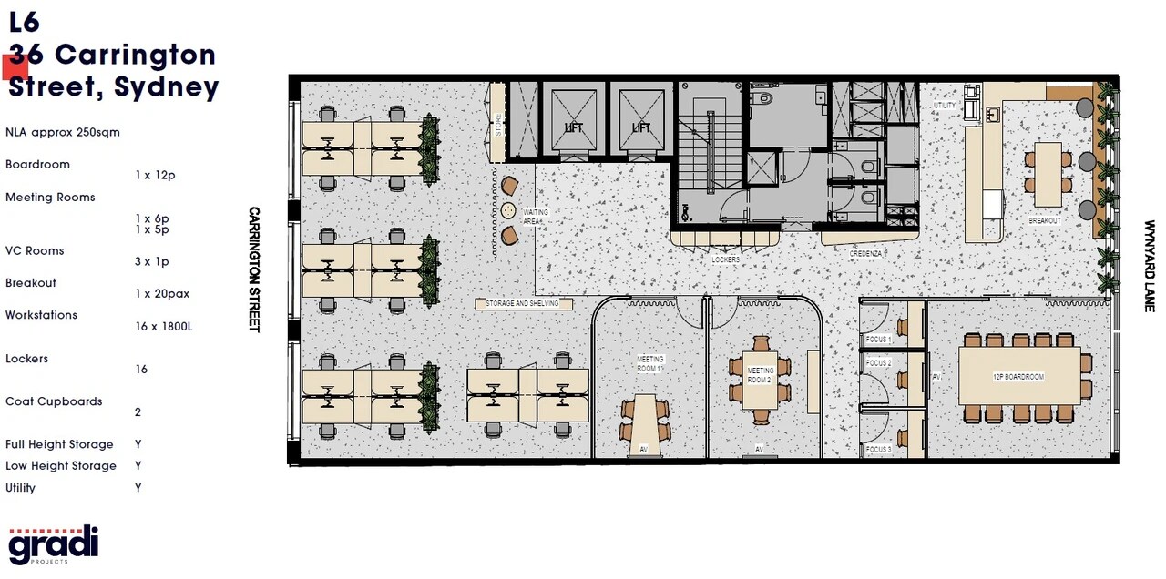 34-36 Carrington St, Sydney à louer Plan d’étage- Image 1 de 1