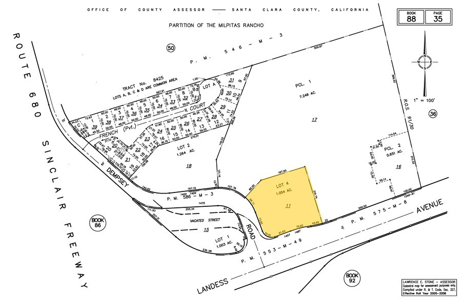 1455-1487 Landess Ave, Milpitas, CA à louer - Plan cadastral - Image 2 de 6