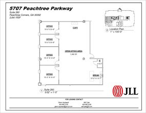 5707 Peachtree Pky, Peachtree Corners, GA for lease Floor Plan- Image 1 of 2