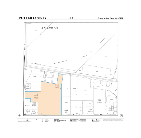 715 S Lakeside Dr, Amarillo, TX à vendre - Plan cadastral - Image 1 de 1