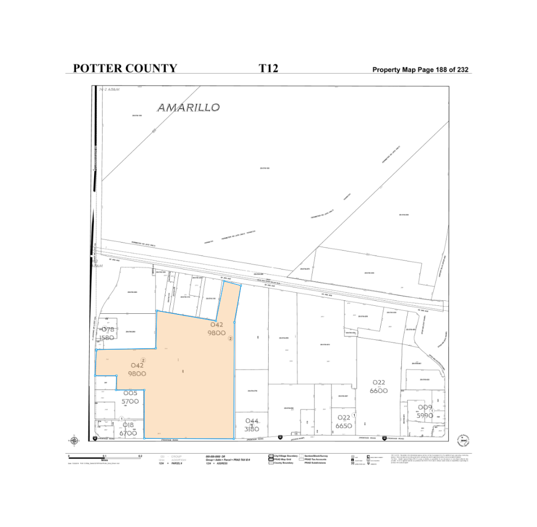 715 S Lakeside Dr, Amarillo, TX à vendre Plan cadastral- Image 1 de 1