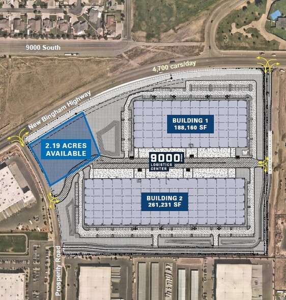 9095 Prosperity Road, West Jordan, UT for lease - Site Plan - Image 2 of 3