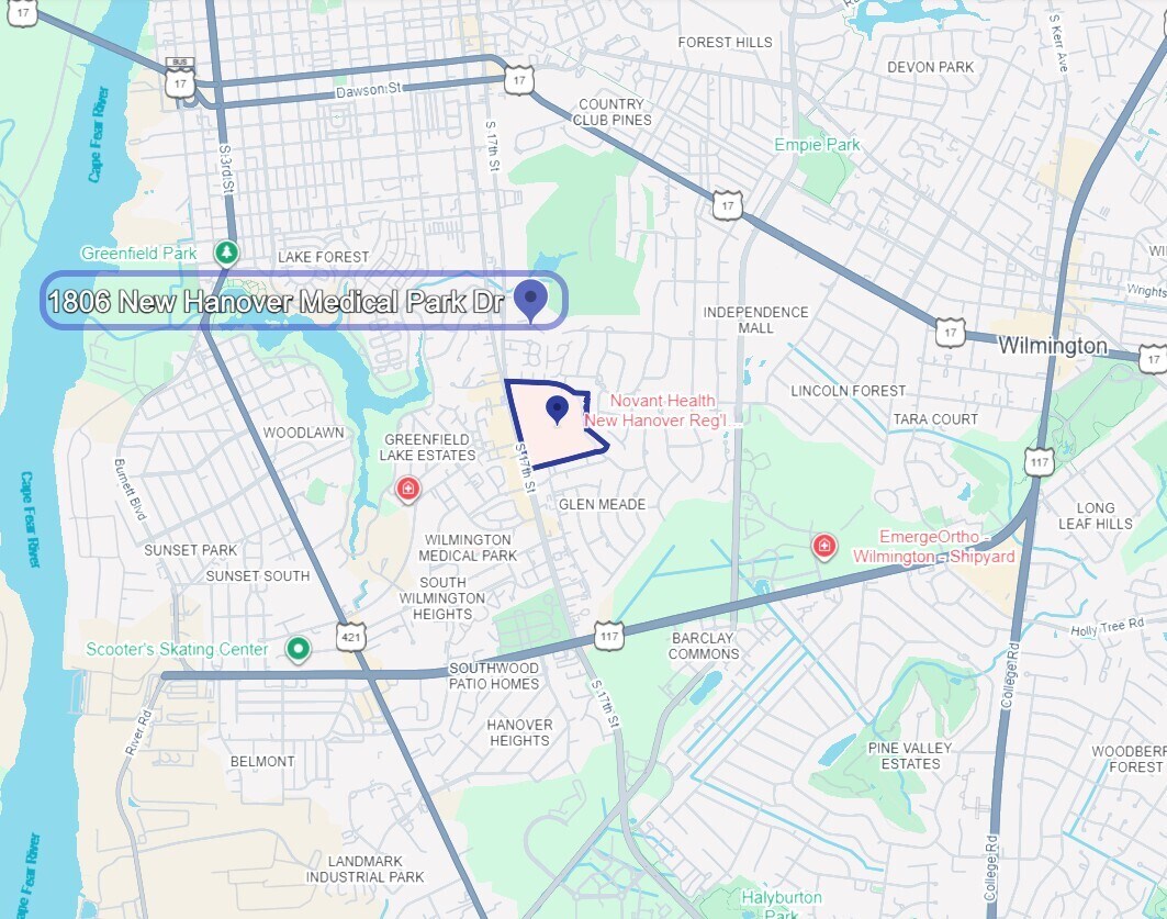 1806 New Hanover Medical Dr, Wilmington, NC à vendre Photo du bâtiment- Image 1 de 4