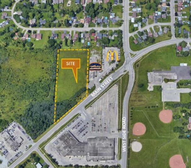 599 Main St, Port Colborne, ON for lease Aerial- Image 1 of 2