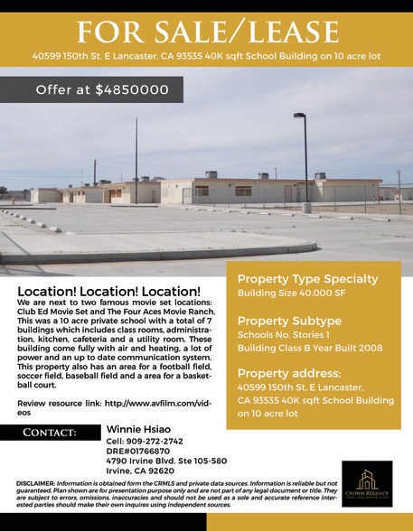 40599 150th St E, Lancaster, CA for sale - Building Photo - Image 2 of 5