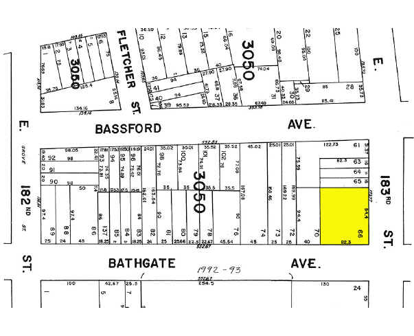 520 E 183rd St, Bronx, NY for lease - Plat Map - Image 2 of 8