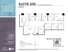 1875 Lawrence St, Denver, CO for lease Floor Plan- Image 2 of 7