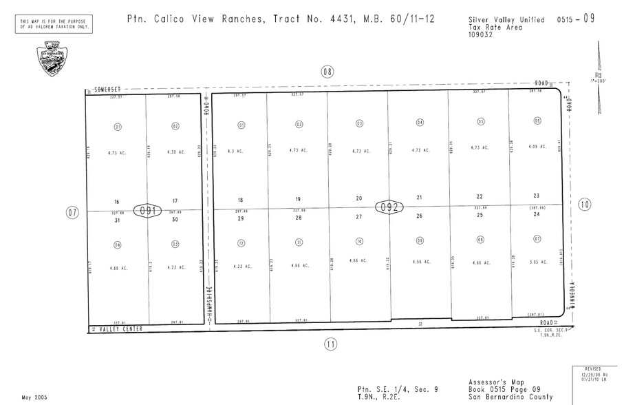 40667 Summerset rd, Newberry Springs, CA à vendre - Plan cadastral - Image 2 de 5