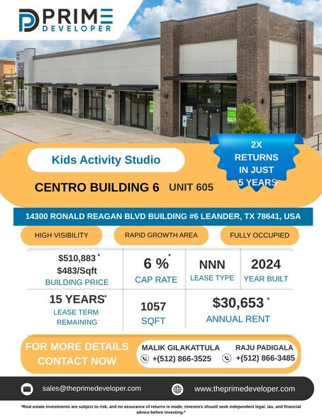 14300 Ronald W Reagan Blvd, Leander, TX à vendre - Photo du bâtiment - Image 2 de 20