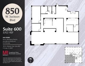 850 W Jackson Blvd, Chicago, IL for lease Floor Plan- Image 1 of 16