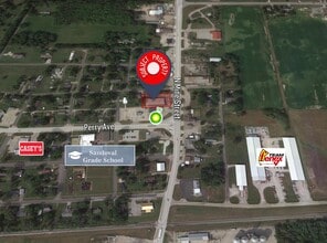 401 N Mine St, Sandoval, IL - Aerial map view