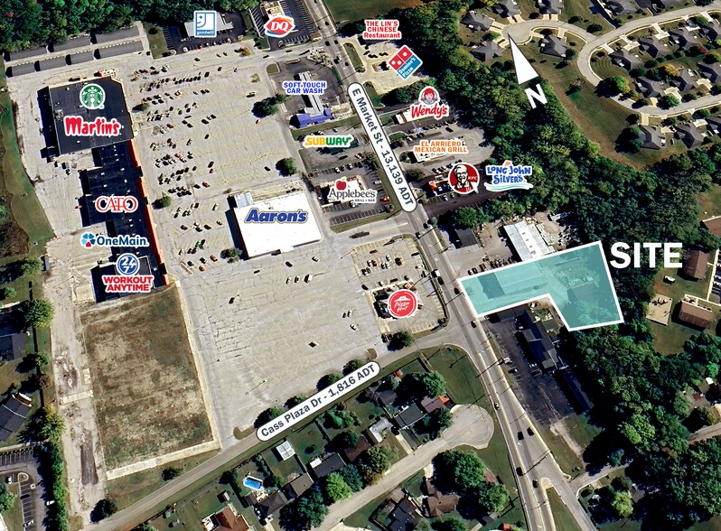 3321 E Market St, Logansport, IN for sale - Aerial - Image 2 of 3