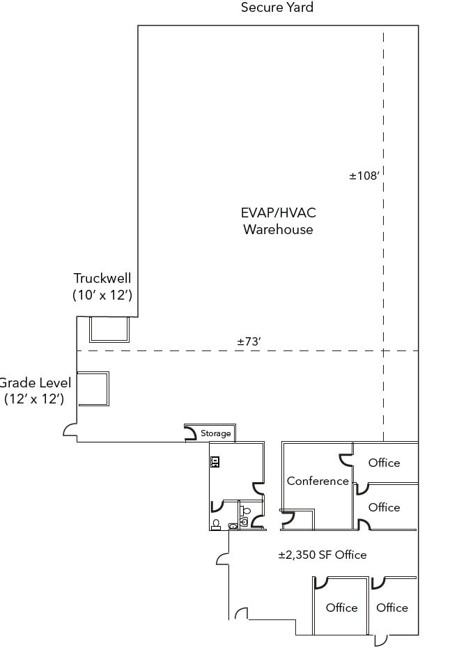 4643 S 32nd St, Phoenix, AZ for lease Floor Plan- Image 1 of 1