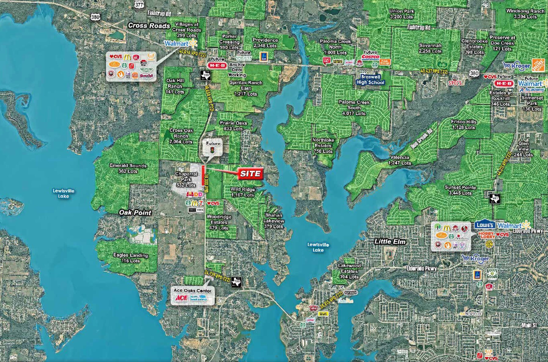 SWC of Martop Rd & FM-720, Oak Point, TX à vendre Photo du bâtiment- Image 1 de 5