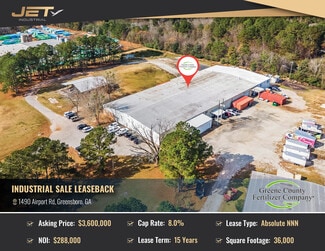 More details for 1490 Airport Rd, Greensboro, GA - Industrial for Sale