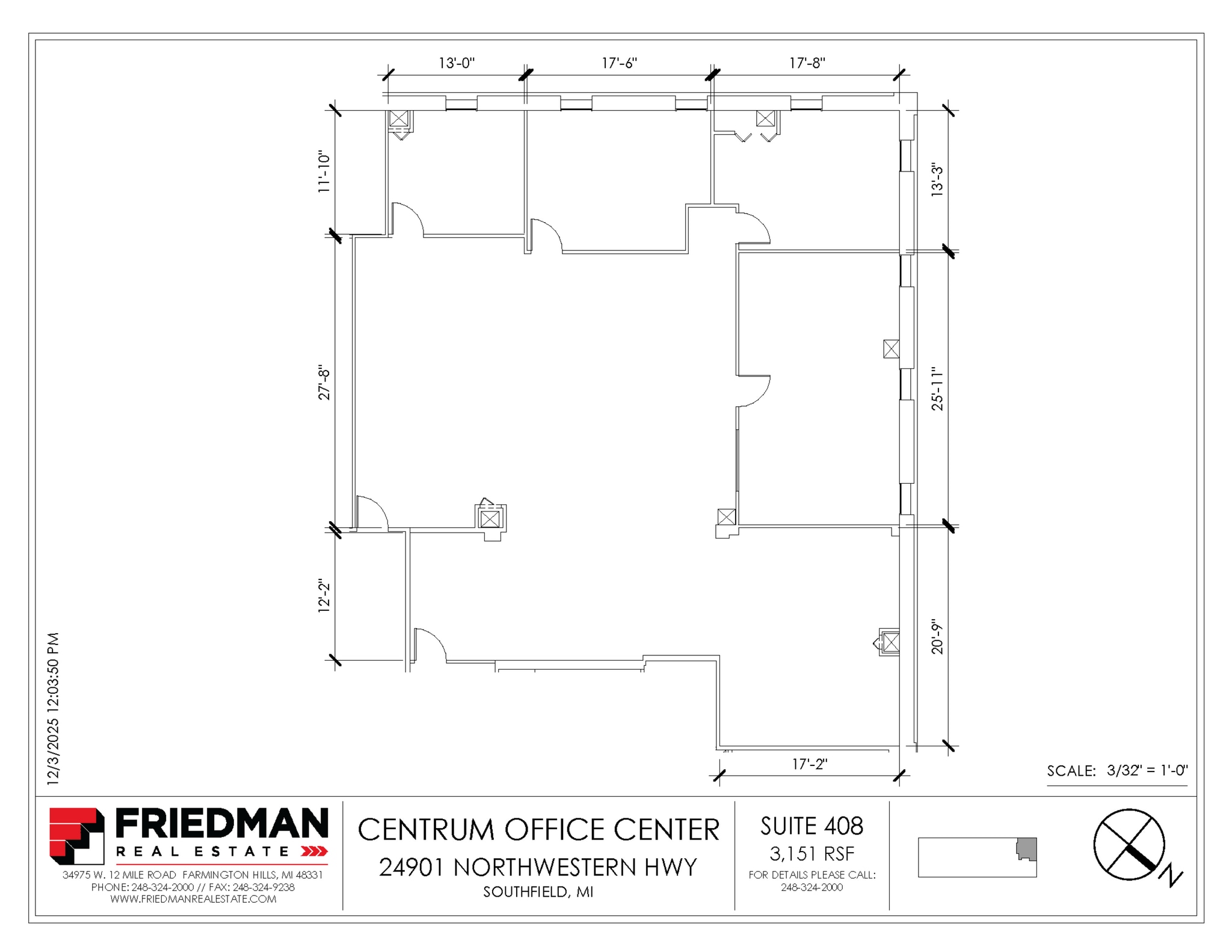 24901 Northwestern Hwy, Southfield, MI for lease Floor Plan- Image 1 of 1