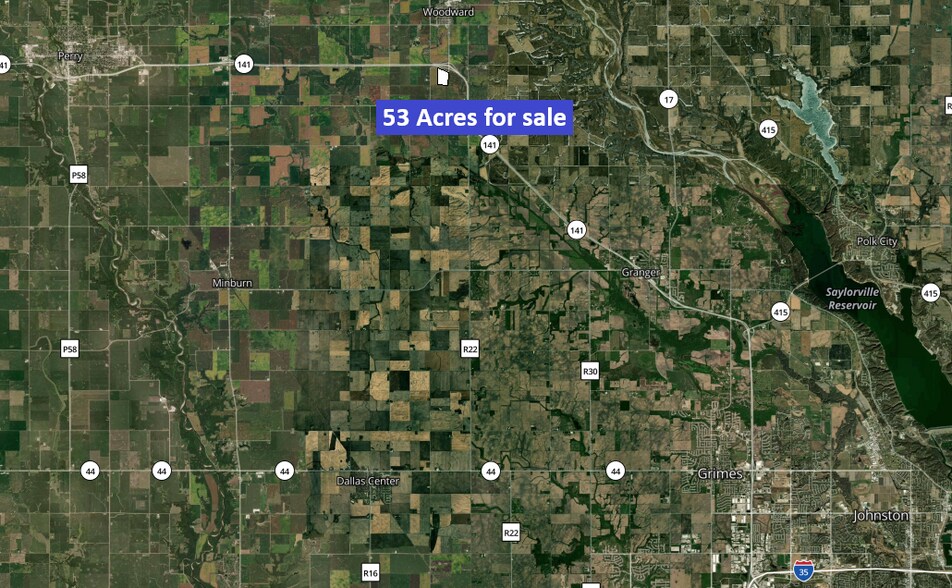 S avenue Ave, Woodward, IA à vendre - Aérien - Image 2 de 3