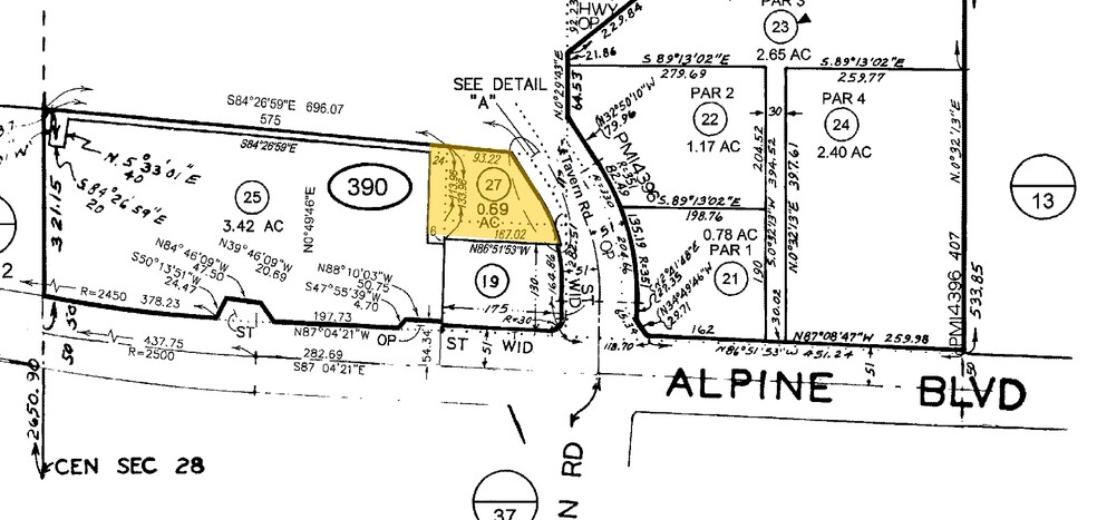 1250 Tavern Rd, Alpine, CA à vendre - Plan cadastral - Image 1 de 1