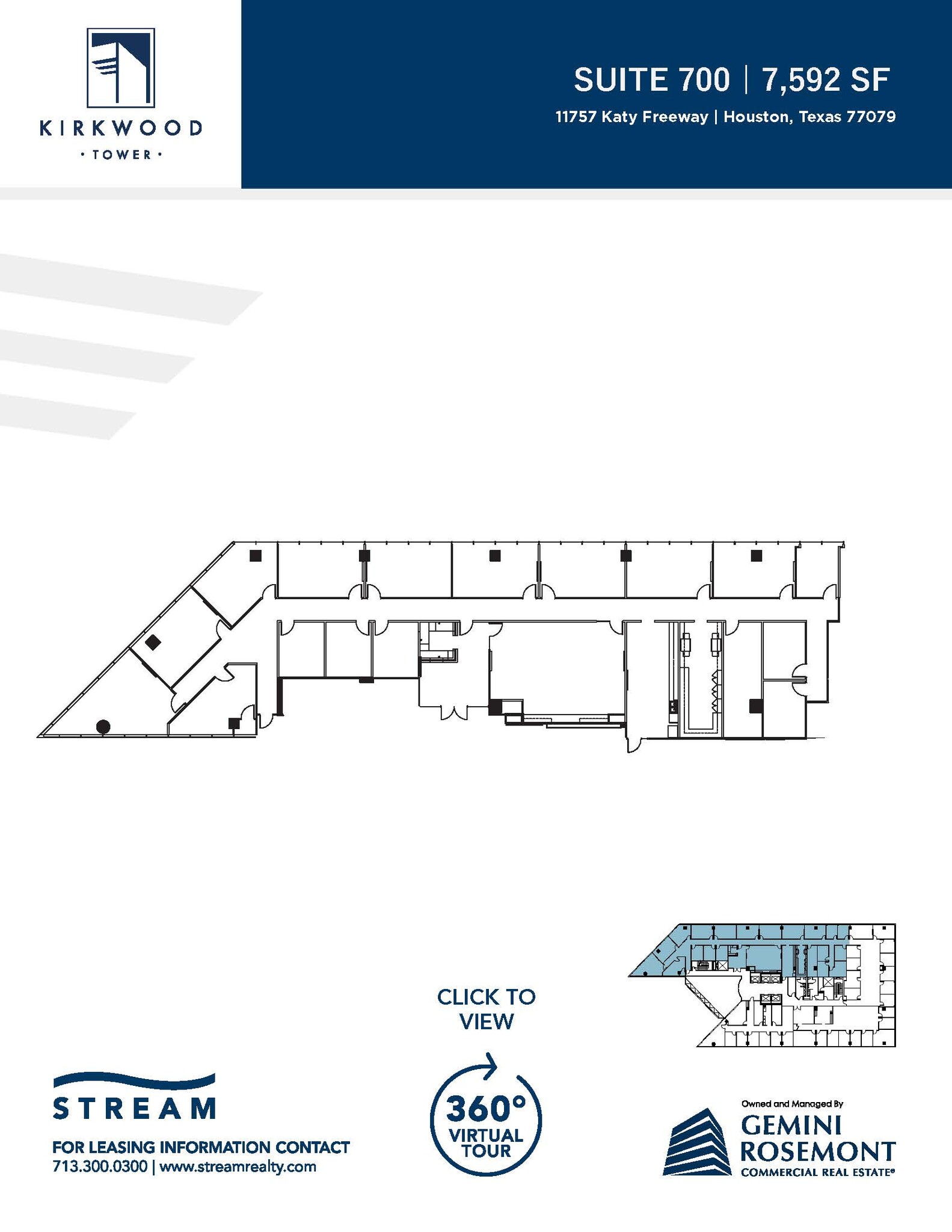 11757 Katy Fwy, Houston, TX à louer Plan d’étage- Image 1 de 1