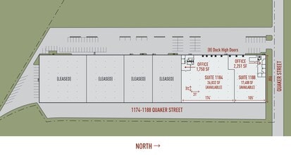 1174-1188 Quaker St, Dallas, TX for lease Site Plan- Image 1 of 2
