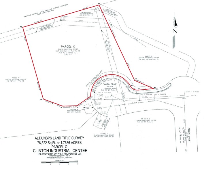 7500 Ogden Dr, Clinton, MD à louer - Plan cadastral - Image 2 de 2