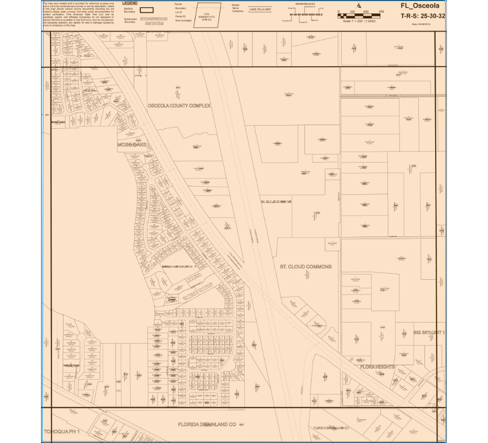 2840 E Irlo Bronson Memorial Hwy, Kissimmee, FL à louer Plan cadastral- Image 1 de 5