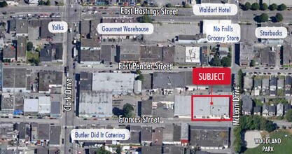 575 Mclean Dr, Vancouver, BC - Aérien Vue de la carte