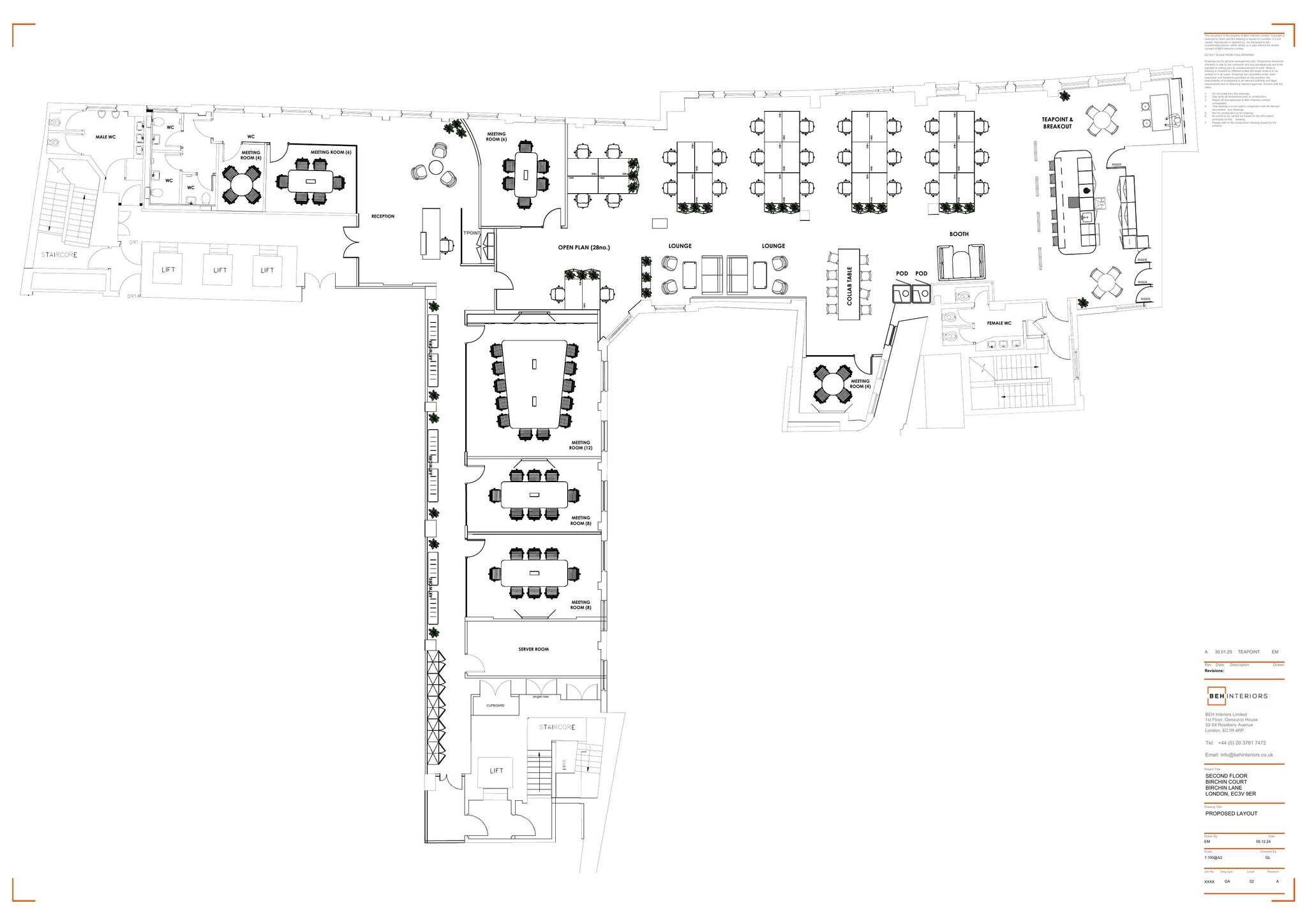 20-25 Birchin Ln, Londres à louer Plan d’étage- Image 1 de 3