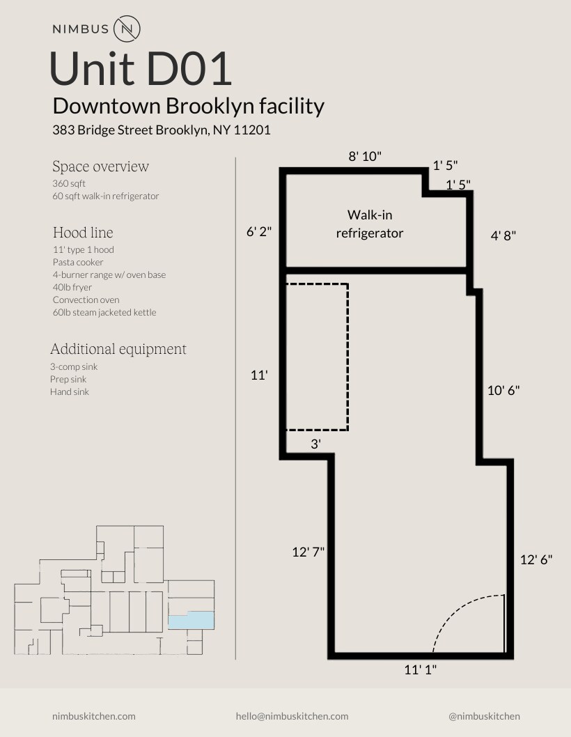 383 Bridge St, Brooklyn, NY à louer Plan d’étage- Image 1 de 1