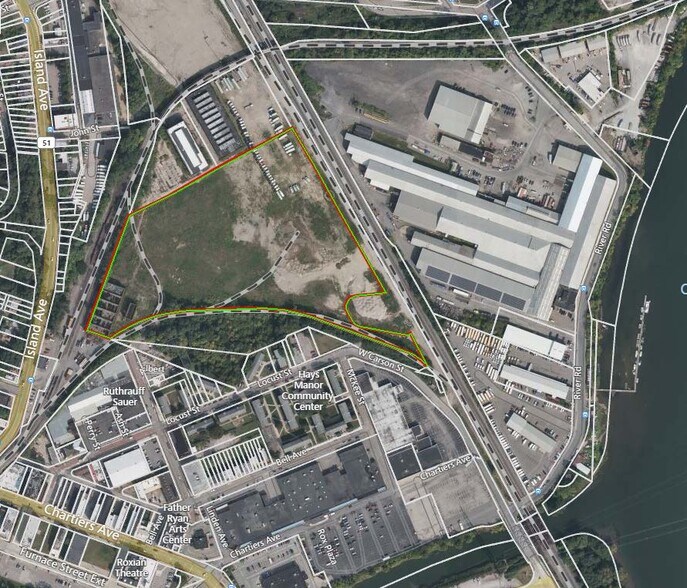 Angelina & Intermodal Way St, McKees Rocks, PA à louer - Plan cadastral - Image 1 de 5