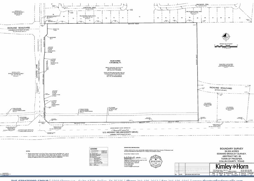 US Hwy 380, Prosper, TX à vendre - Plan cadastral - Image 2 de 2