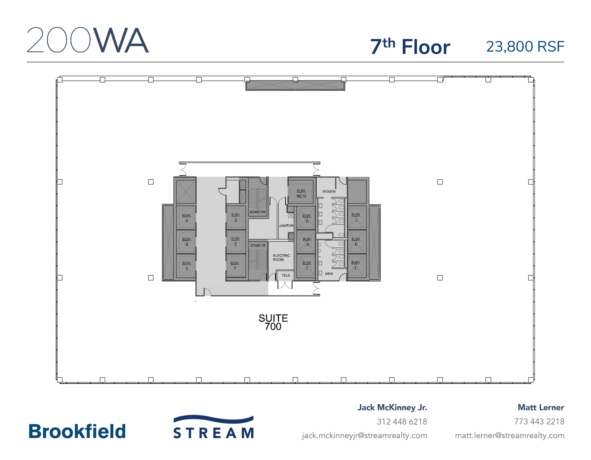 200 W Adams St, Chicago, IL for lease Floor Plan- Image 1 of 1