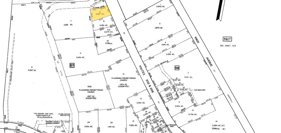 345 US Highway 202 206, Bedminster, NJ à louer - Plan cadastral - Image 2 de 24
