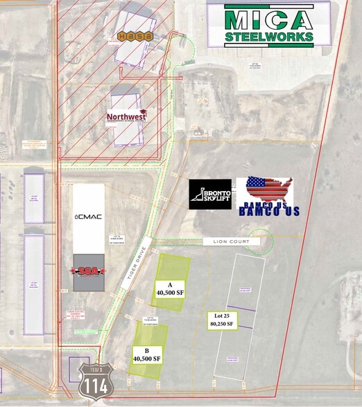 130 Tiger Dr, Haslet, TX for lease - Site Plan - Image 1 of 4