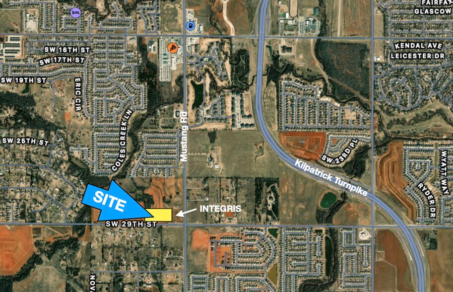 SW 29th, Yukon, OK à vendre - Aérien - Image 2 de 2