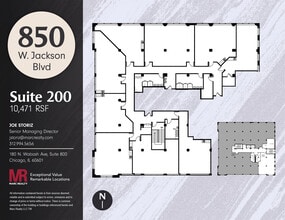 850 W Jackson Blvd, Chicago, IL for lease Floor Plan- Image 1 of 6