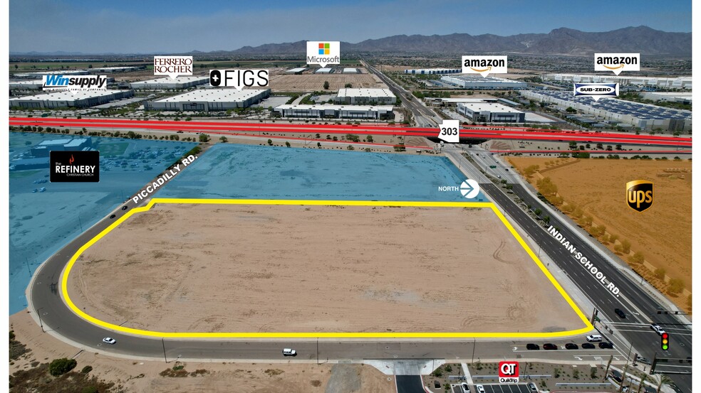 SEC W Indian School Rd & Loop 303, Goodyear, AZ à vendre - Aérien - Image 2 de 8