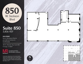 850 W Jackson Blvd, Chicago, IL for lease Floor Plan- Image 1 of 10