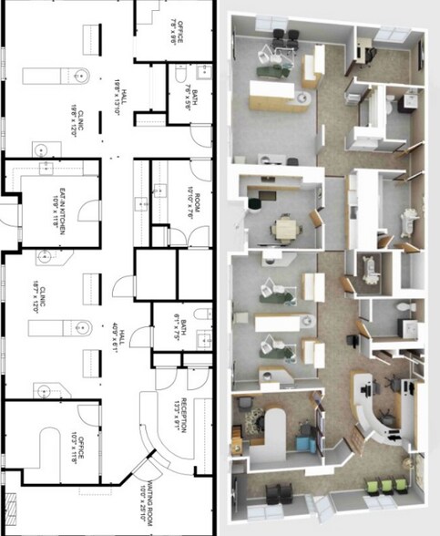 1655 Wake Dr, Wake Forest, NC for lease - Floor Plan - Image 3 of 4