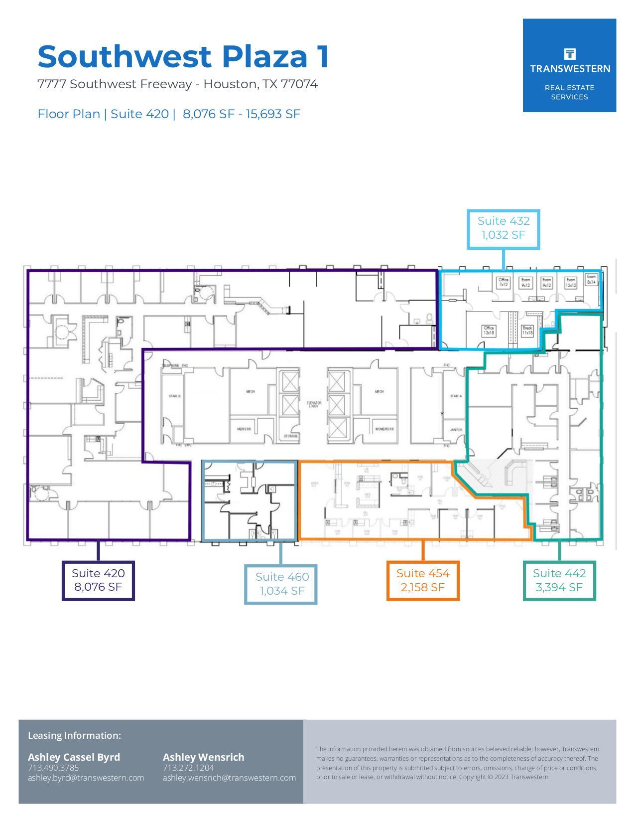 7737 Southwest Fwy, Houston, TX à louer Plan d’étage- Image 1 de 1