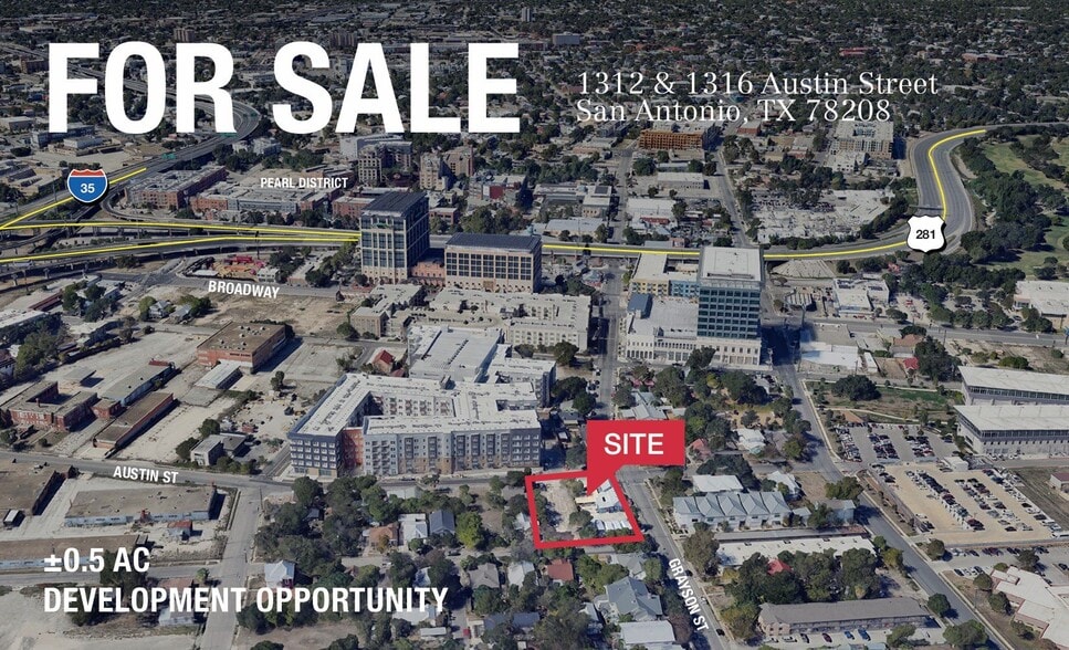 1312 & 1316 Austin St, San Antonio, TX for sale - Building Photo - Image 1 of 4
