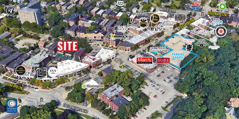 1850-1852 Coventry Rd, Cleveland Heights, OH for lease - Aerial - Image 2 of 2