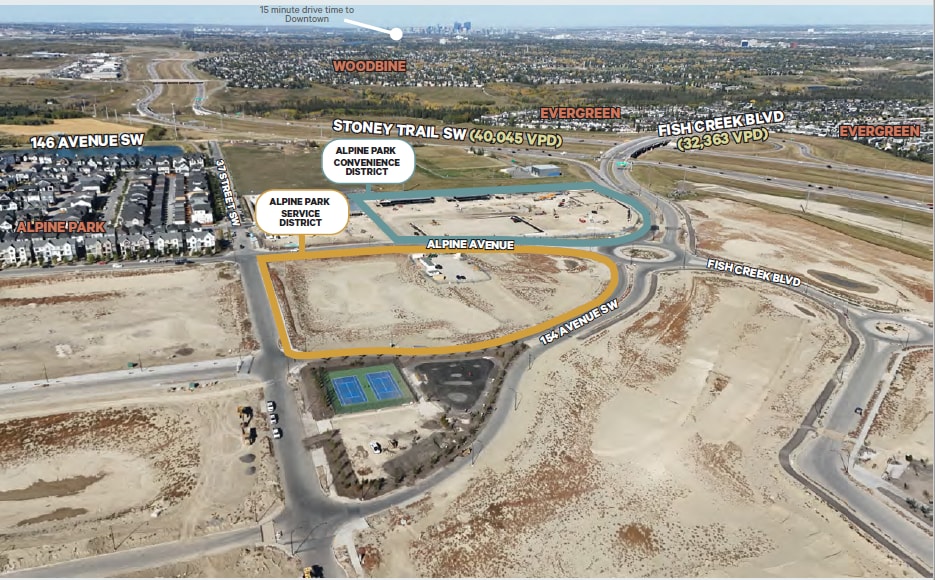 98 Alpine Av SW, Calgary, AB for lease - Aerial - Image 1 of 4