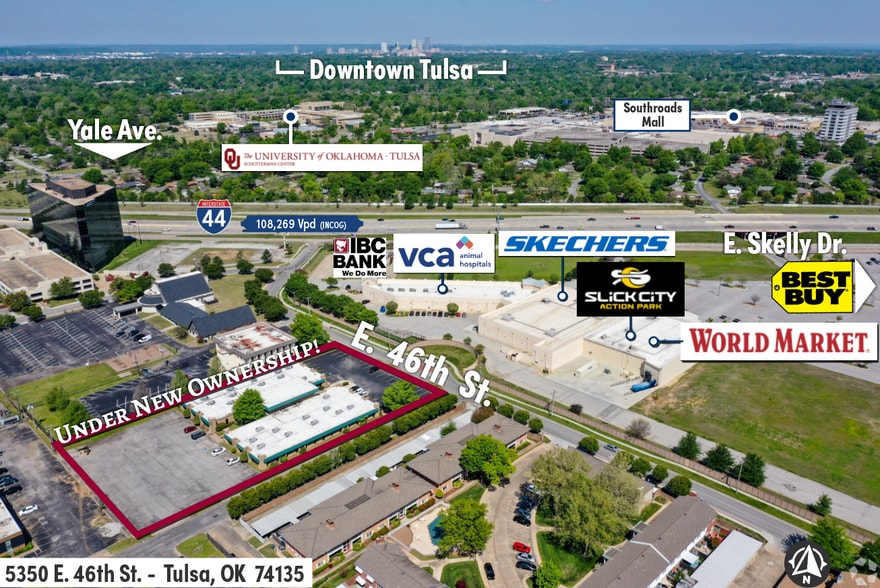 5350 E 46th St, Tulsa, OK for lease - Aerial - Image 3 of 18