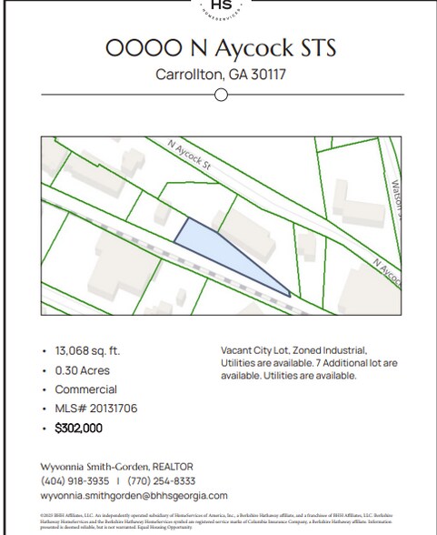 0000 Aycock St, Carrollton, GA à vendre - Plan cadastral - Image 3 de 3