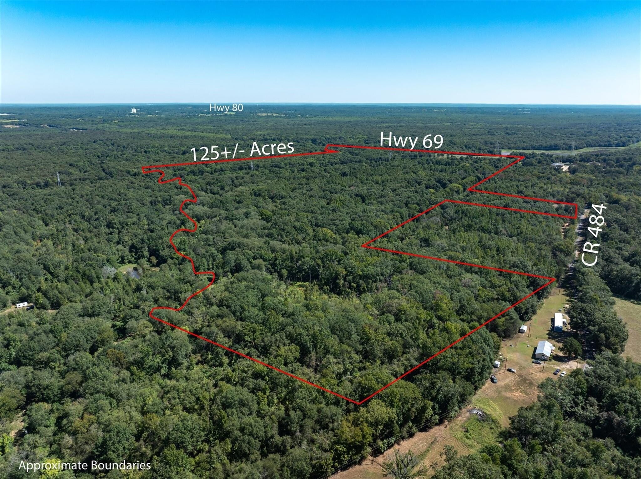 00 Hwy 69/CR 484 hwy, Mineola, TX for sale Aerial- Image 1 of 20
