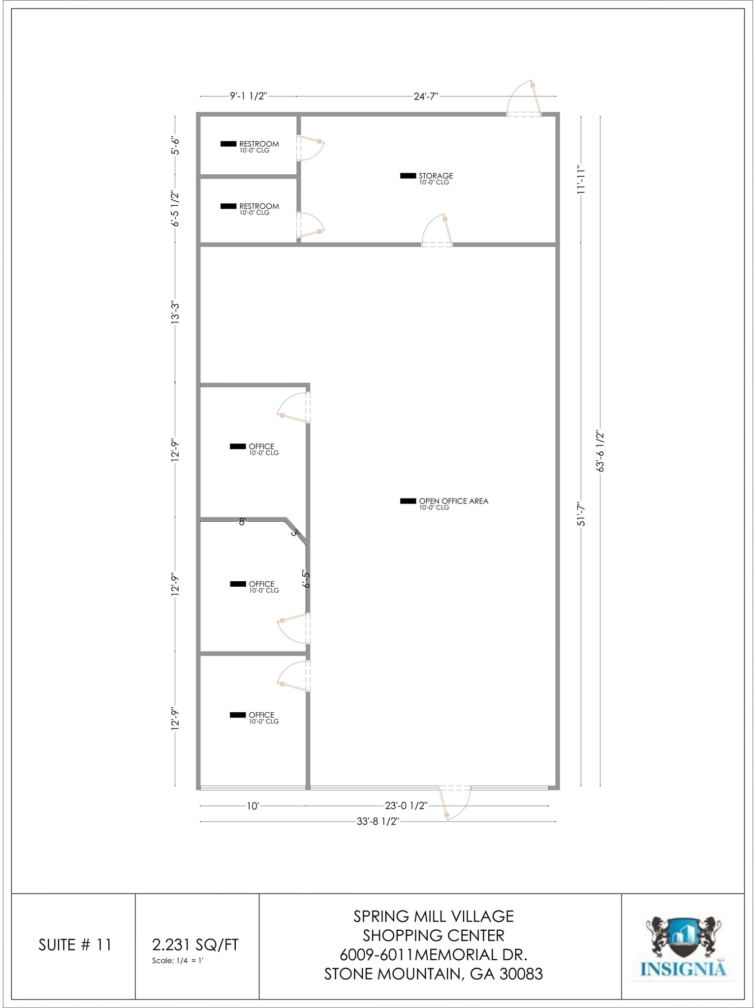 6009-6023 Memorial Dr, Stone Mountain, GA à louer Plan de site- Image 1 de 10