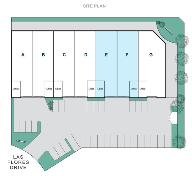 5260 Las Flores Dr, Chino, CA for lease - Site Plan - Image 2 of 2