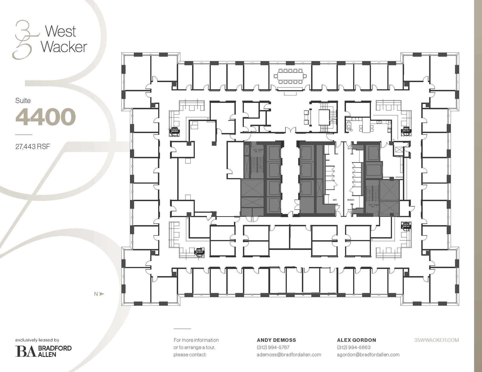 35 W Wacker Dr, Chicago, IL à louer Plan d’étage- Image 1 de 1