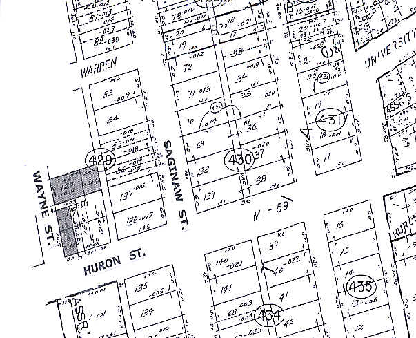 26 W Huron St, Pontiac, MI à vendre - Plan cadastral - Image 2 de 3